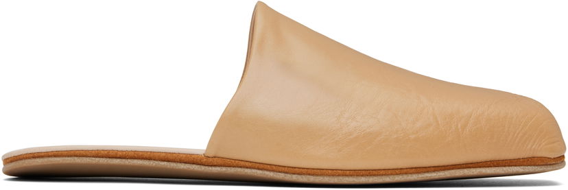 Oblačila OUR LEGACY OUR LEGACY Cigarr Leather Slippers Bež | A2257CSB