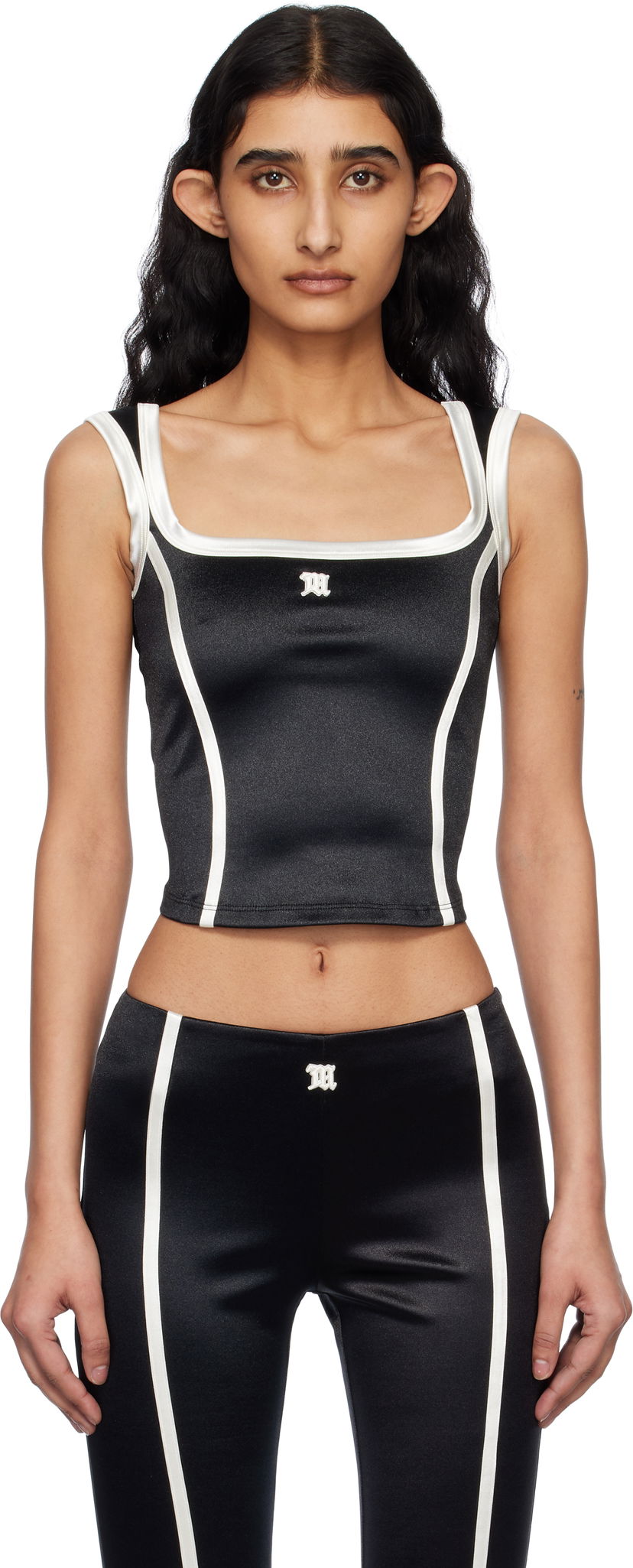 Majica brez rokavov MISBHV MISBHV St Germain Sleeveless Crop Top Črna | 250W100