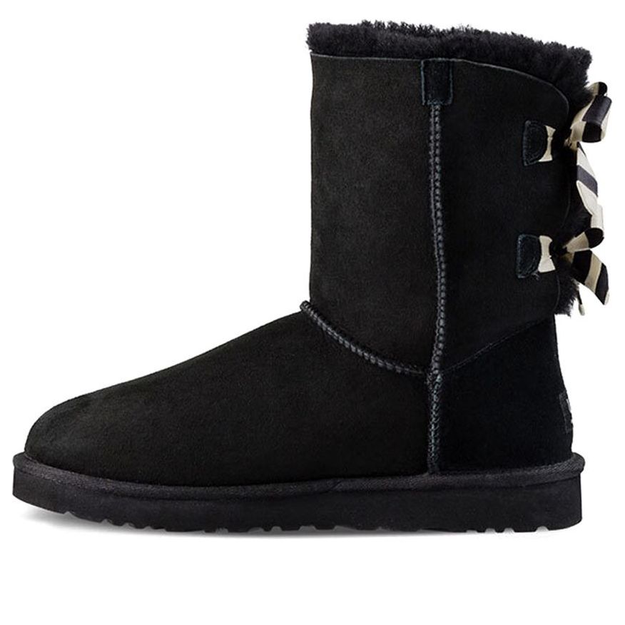 Superge in čevlji UGG Bailey Bow Stripe Boots Črna | 1090941-BLK, 0