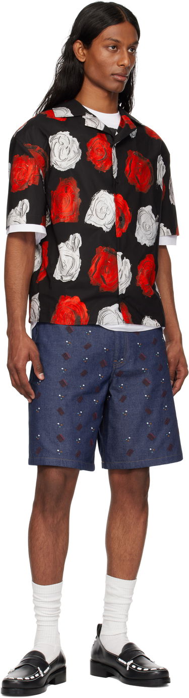 Srajce Marni Marni Mercury Print Poplin Bowling Shirt Črna | CUMU0349A0 UTC499, 3