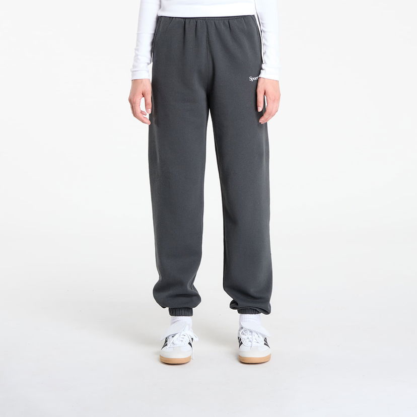 Trenirka Sporty & Rich Serif Logo Soft Sweapant UNISEX Faded Black Črna | PA050625300BA02