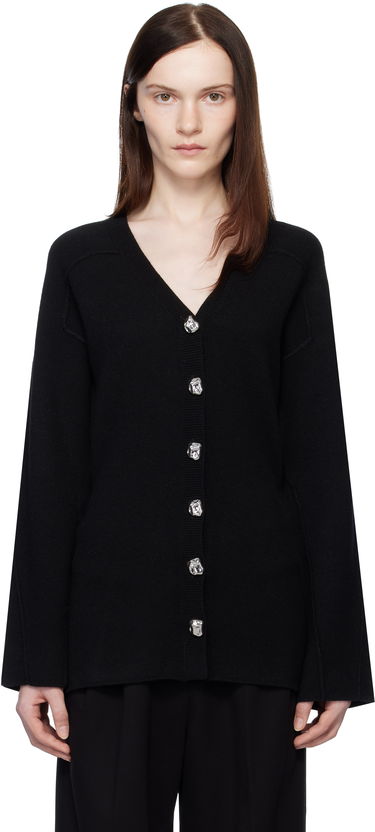 Pleteni pulover rag & bone rag & bone Bridget V-Neck Cardigan Črna | WAS24H012MM12, 0