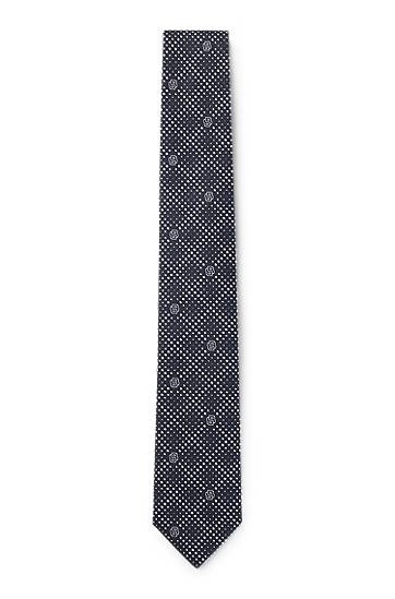 Pasovi BOSS Double B Monogram Jacquard Tie Mornarica | 50534518