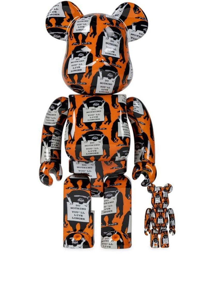 Collectibles Medicom Toy Monkey Sign BE@RBRICK figure set - Orange Večbarvna | MEDI014219649558