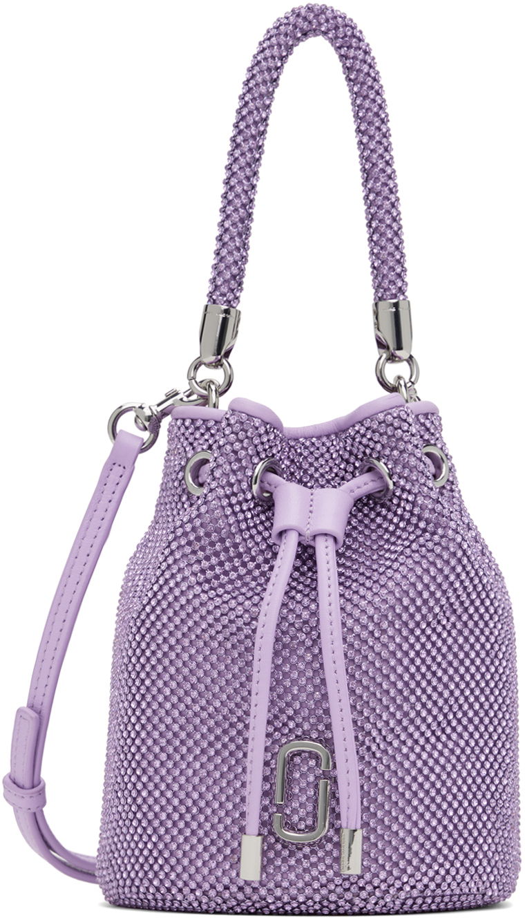 Torbica Marc Jacobs Marc Jacobs Rhinestone Mini Bucket Bag Lila | 2P4HCR017H03