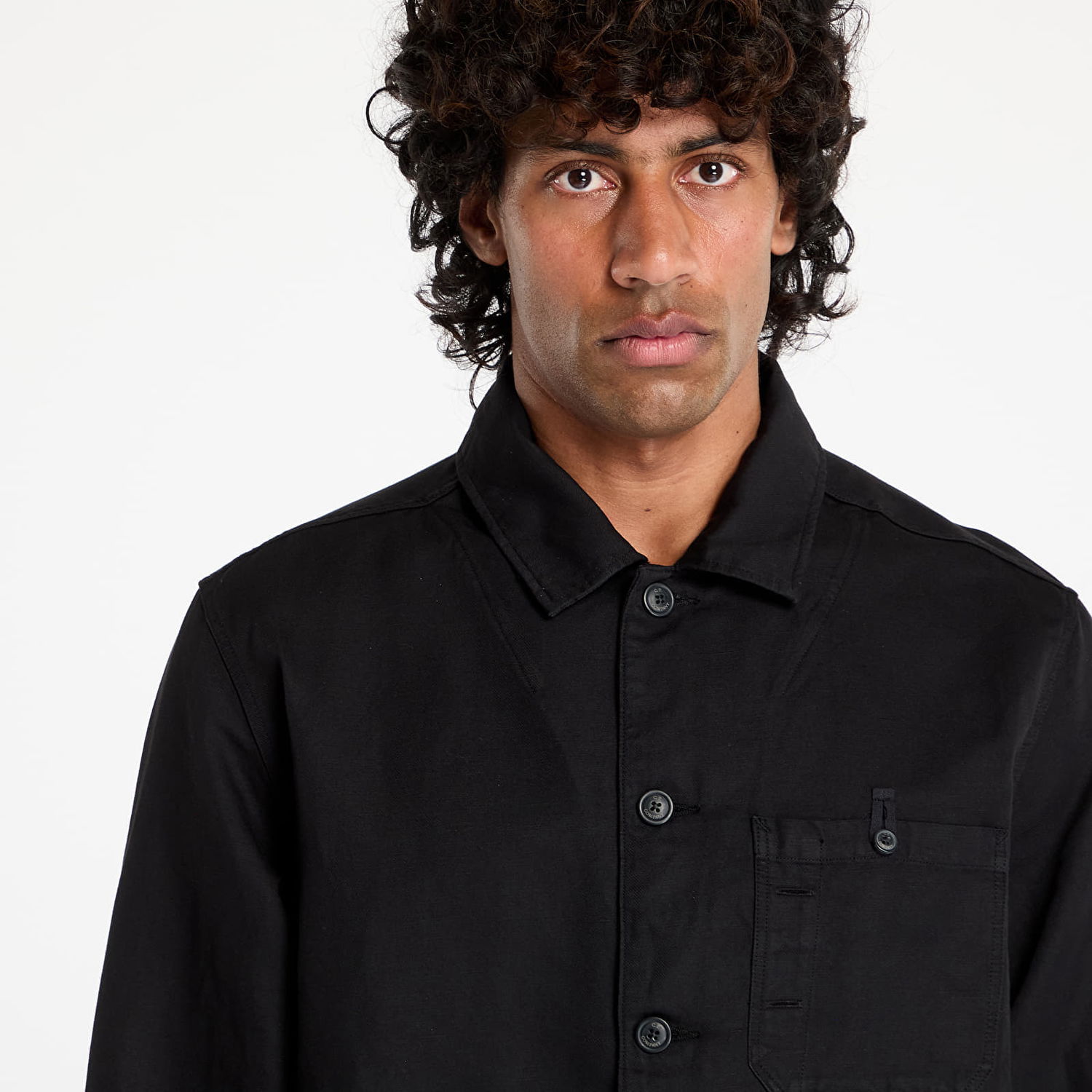 Srajce C.P. Company C.P. Company Cotton/Linen Overshirt Črna | 18CMOS102A006273G-999, 1