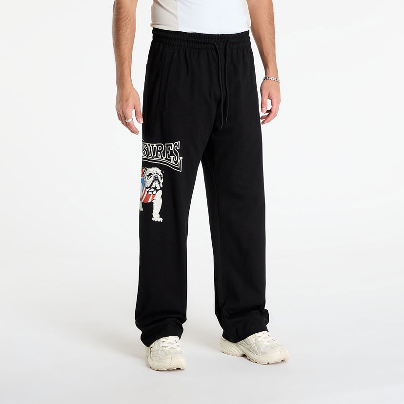 Trenirka Pleasures Bulldog Cotton Pants Črna | P25F048-BLACK