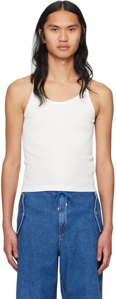 Majica brez rokavov Dion Lee Wire Strap Tank Top Bela | C3159PS24, 0