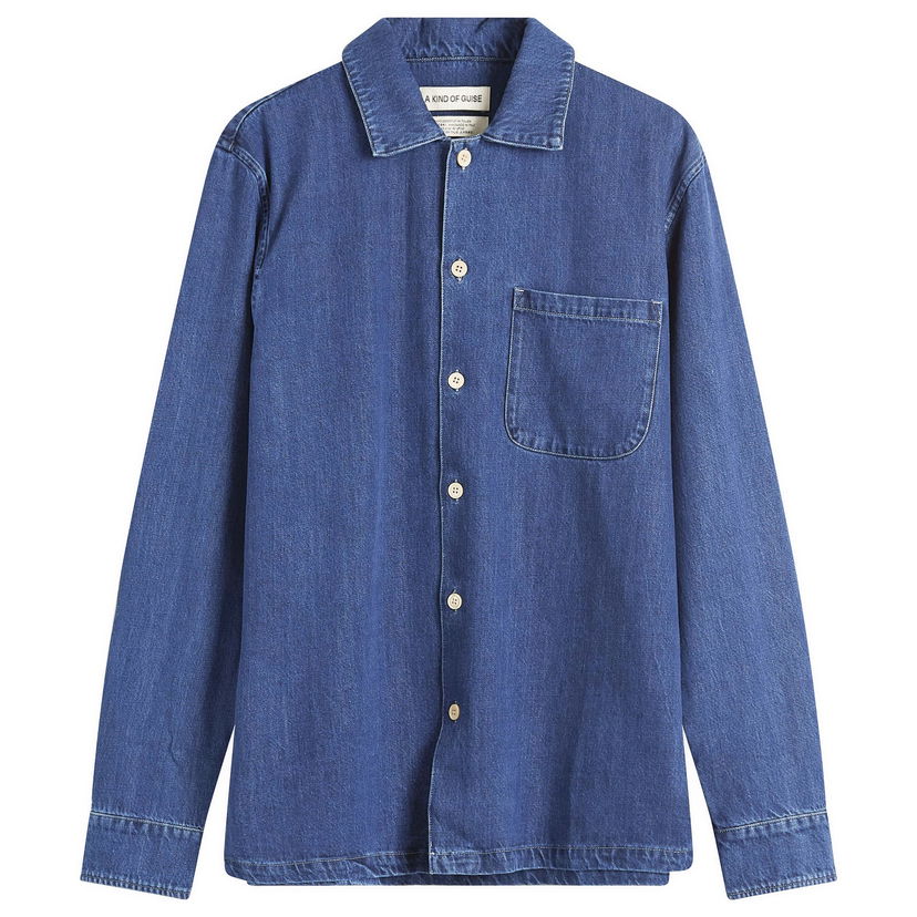 Srajce A Kind of Guise A Kind of Guise Atrato Denim Shirt, Size Large Modra | 119-13804-704