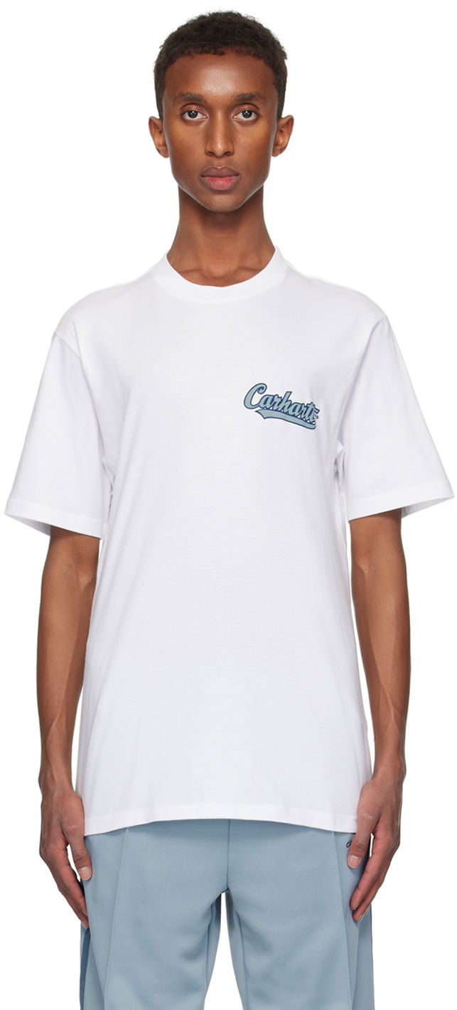 Majica Carhartt WIP Spill Logo Print T-Shirt Bela | I033950