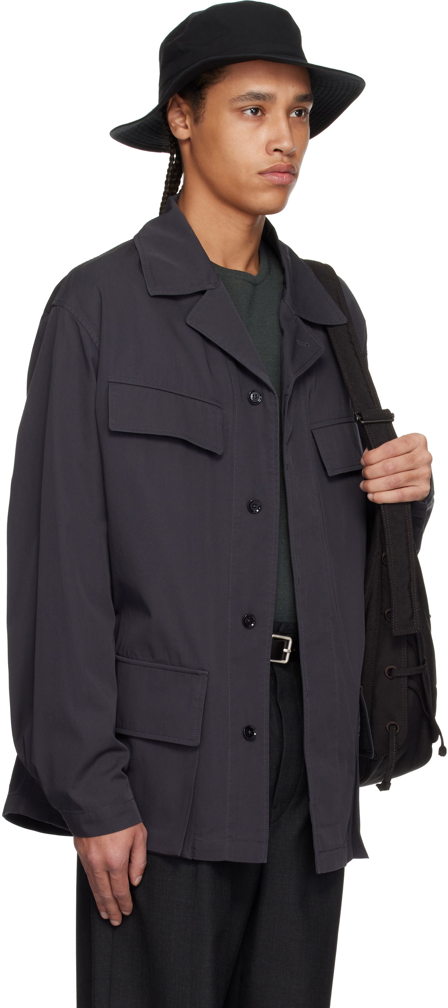Jakna LEMAIRE Lemaire Four-Pocket Jacket Siva | OW1122 LF1352, 1