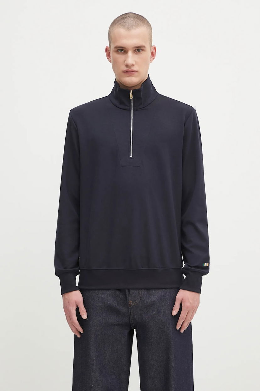 Pulover Paul Smith Paul Smith Half Zip Sweatshirt Mornarica | M1R.631Z.TP4724