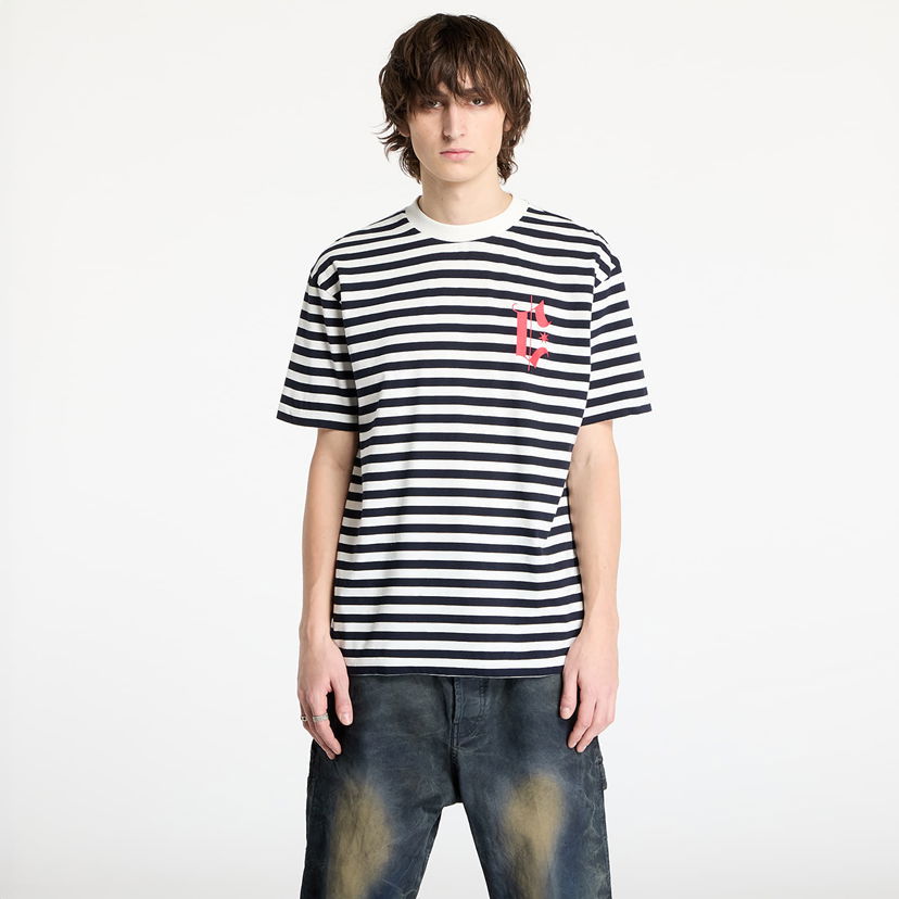 Majica Marcelo Burlon Marcelo Burlon County Goth Stripe Boxy T-Shirt Večbarvna | CMAA05AS25JER0040146