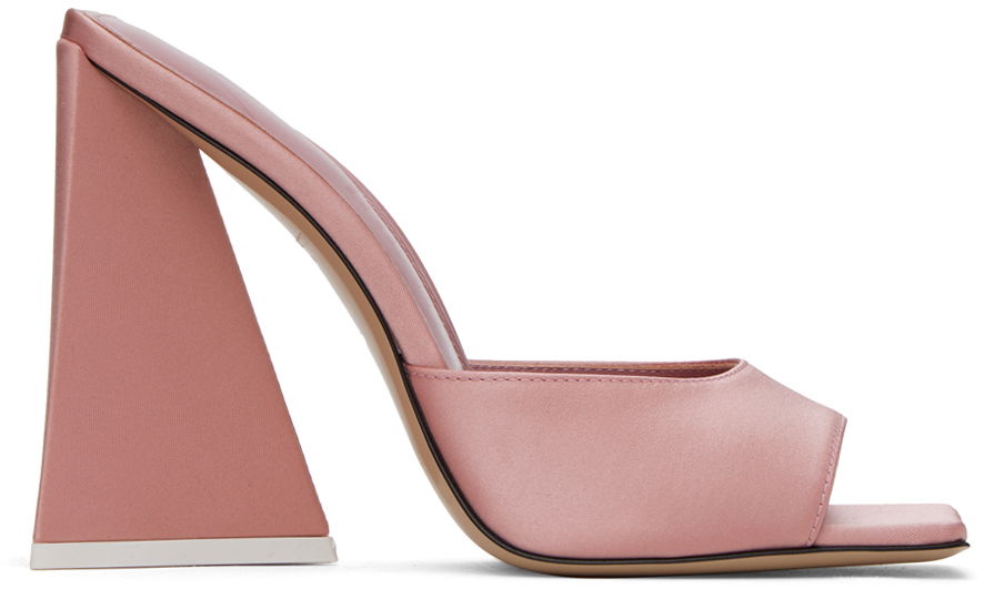 Modni dodatki The Attico Attico Devon Satin Heeled Mules Roza | 242WS000 V015, 0