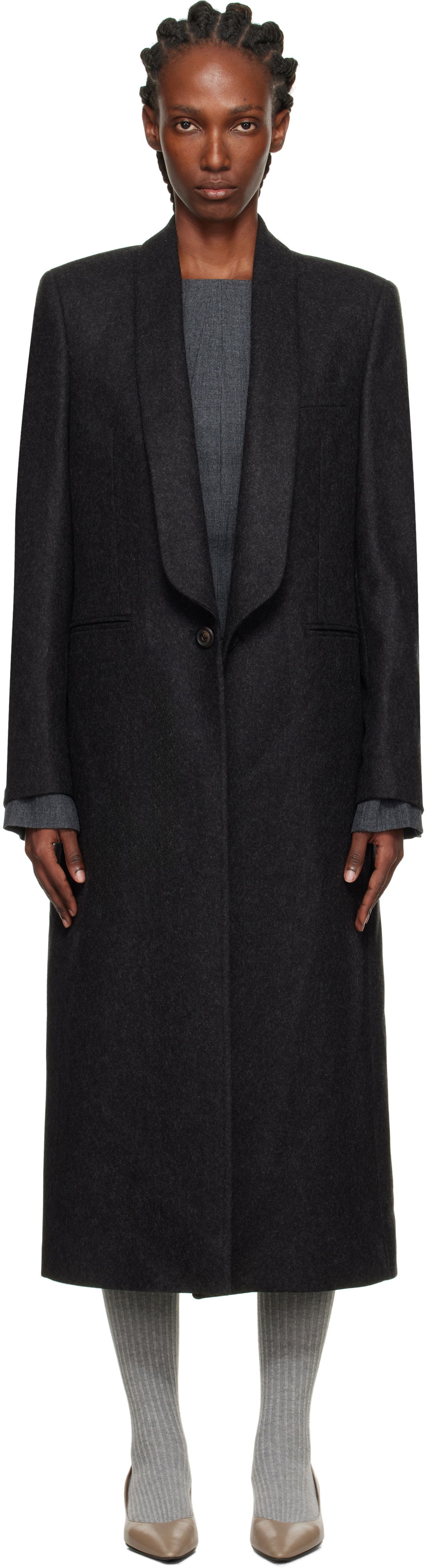 Plašči OUR LEGACY OUR LEGACY Supper Coat Črna | W4251SG, 0