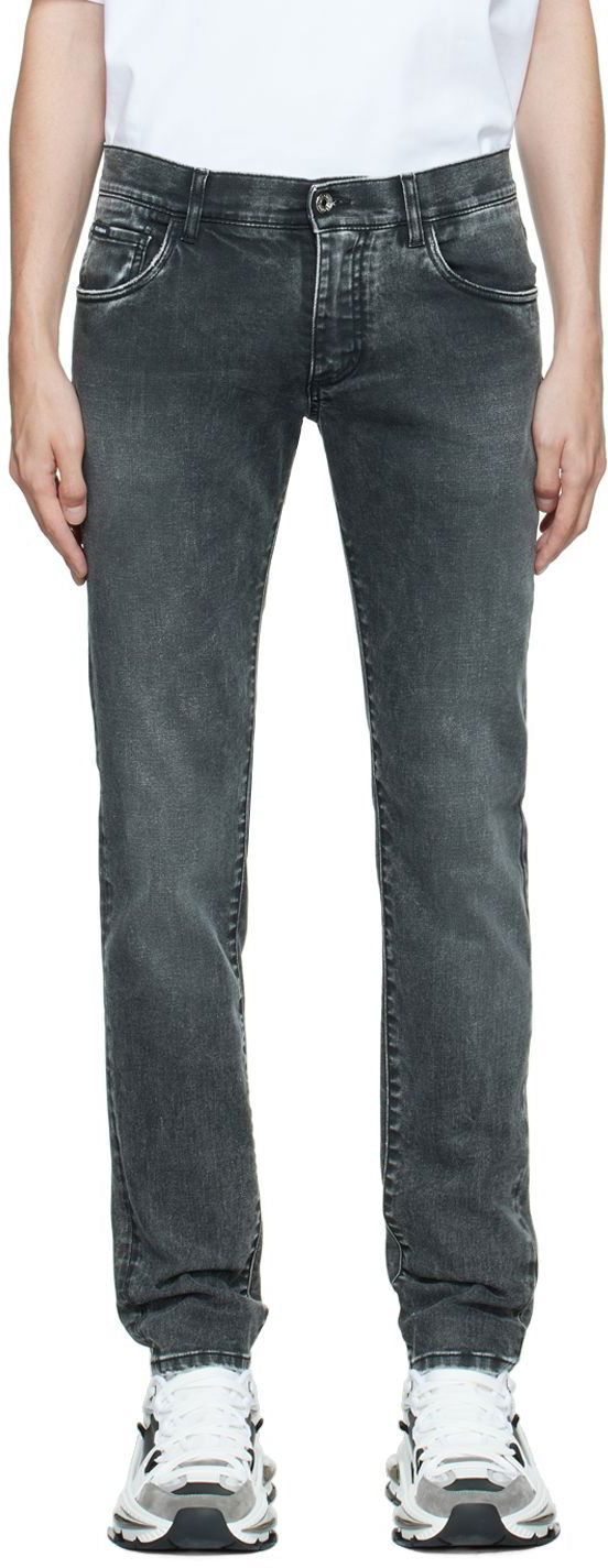 Kavbojke Dolce & Gabbana Gray Skinny Jeans Siva | GY07LDG8CO7