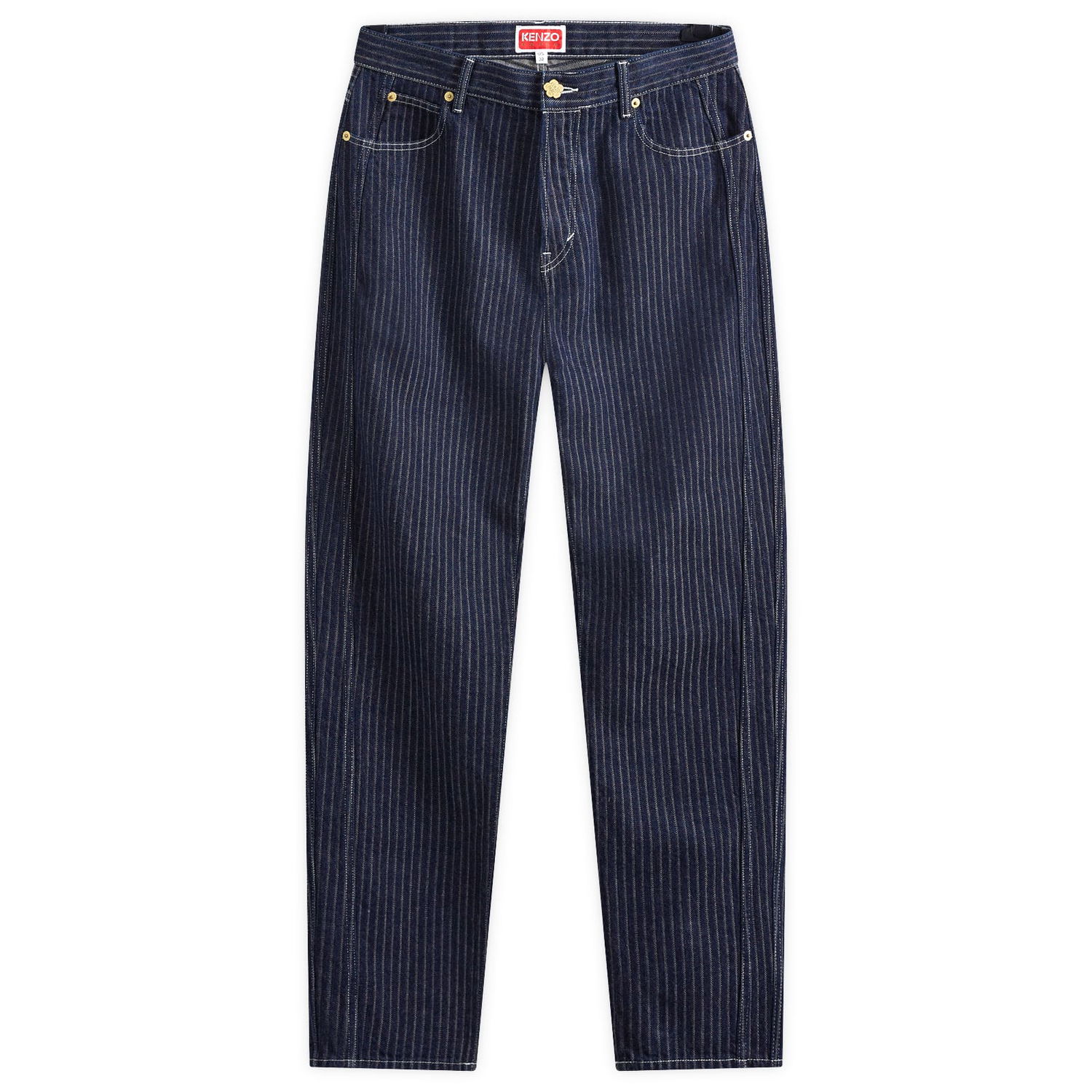 Kavbojke KENZO Ticking Stripe Črna | FE65DP4186F1-DM, 0