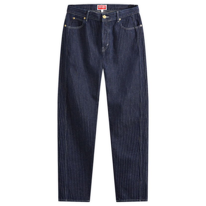 Kavbojke KENZO Ticking Stripe Črna | FE65DP4186F1-DM