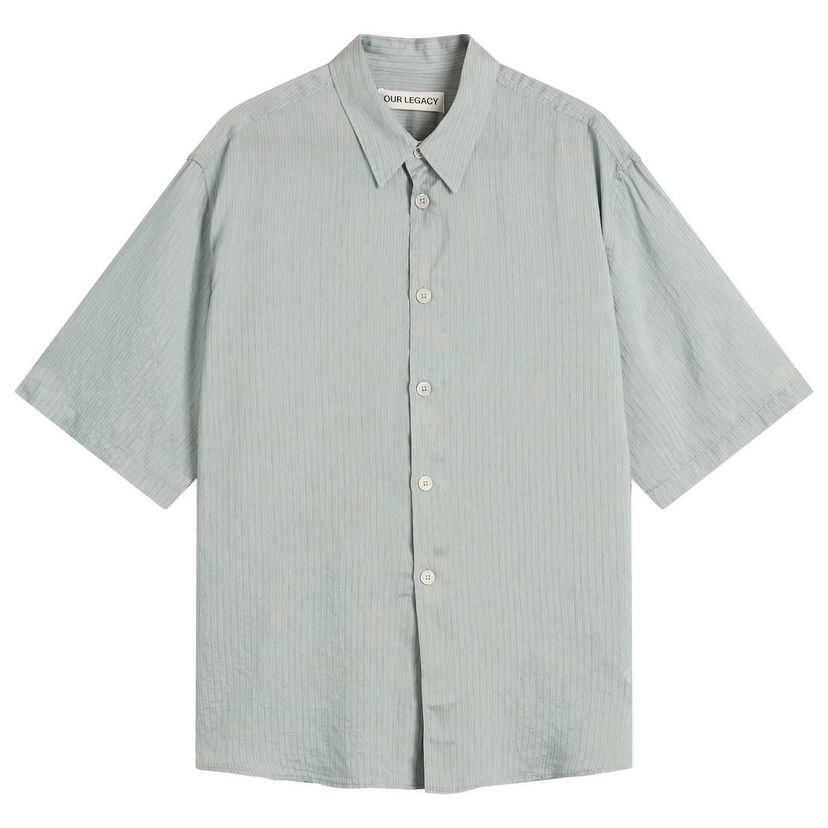 Srajce OUR LEGACY Our Legacy Beyond Short Sleeve Shirt Siva | M2252BG