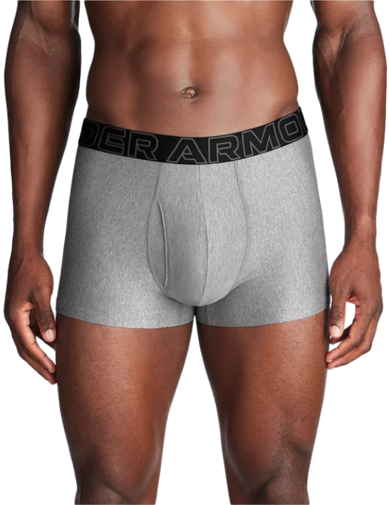 Boksarice Under Armour Performance Tech™ 3" 3P Siva | 1383882-035
