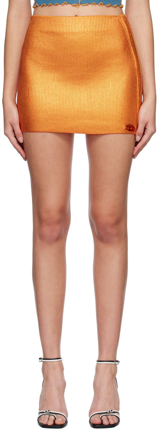 Krila Diesel Orange Knit Miniskirt Oranžna | A08021 0WDAU