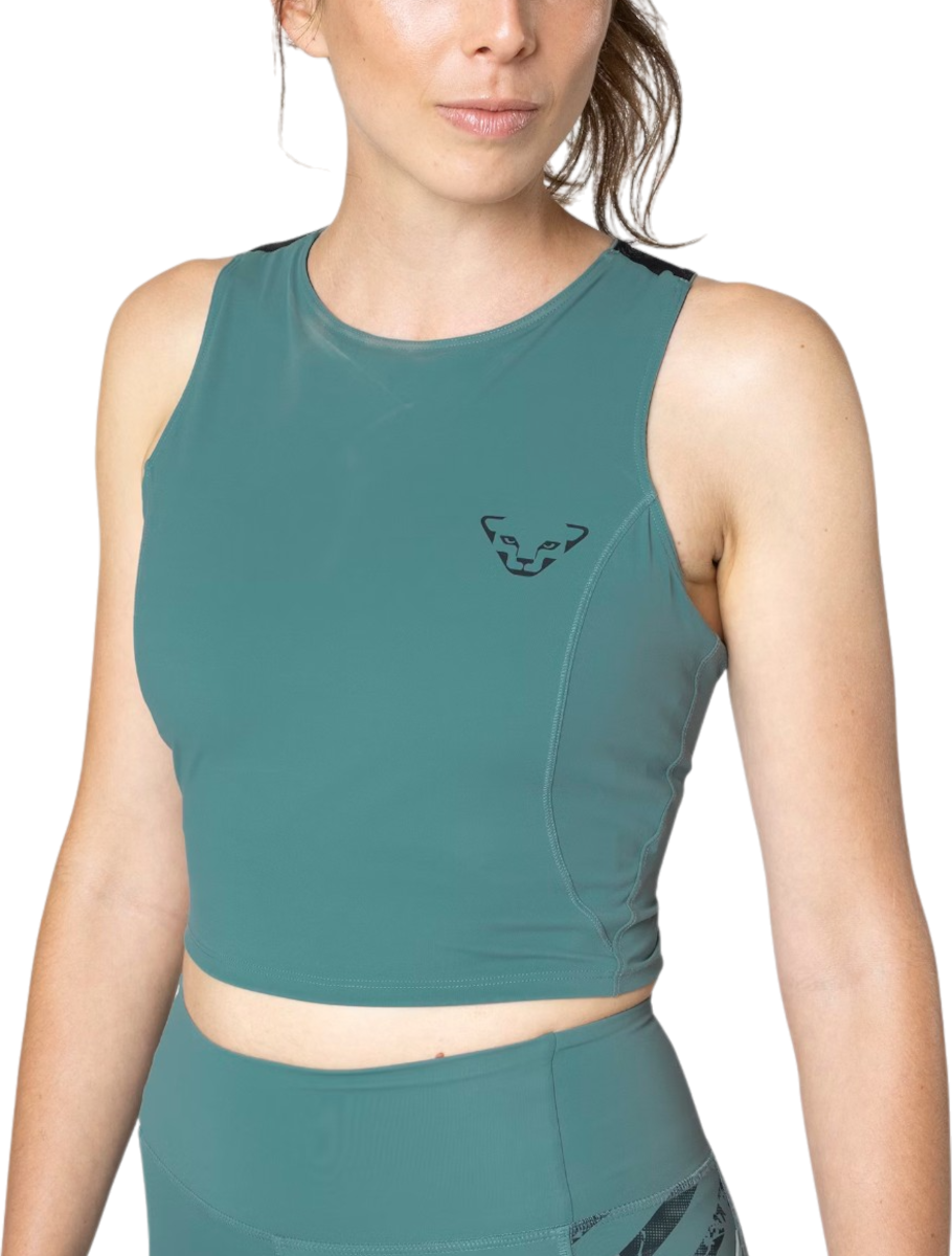 Majica brez rokavov Dynafit Dynafit Trail Crop Top Zelena | 08-0000071903-3091, 0