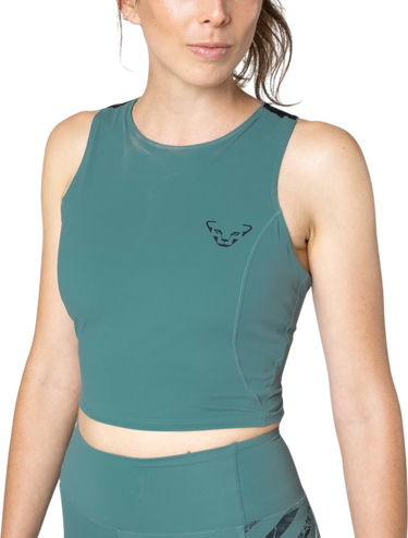 Majica brez rokavov Dynafit Dynafit Trail Crop Top Zelena | 08-0000071903-3091, 0
