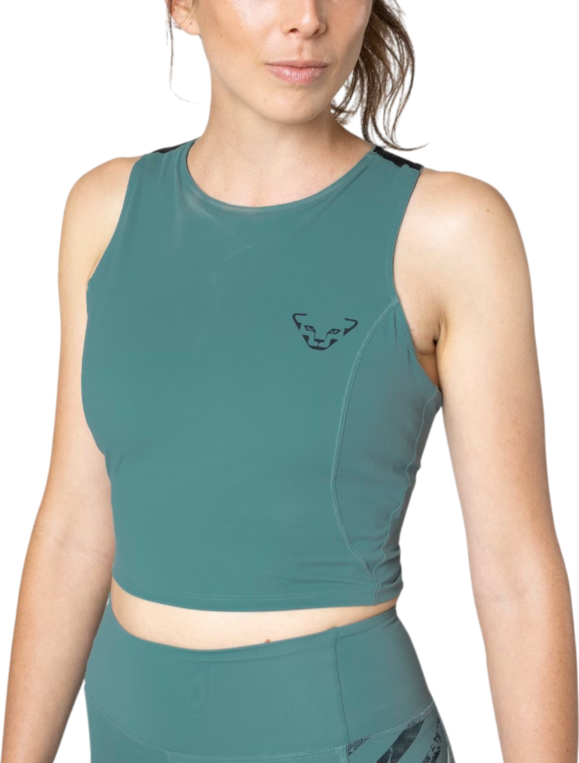 Majica brez rokavov Dynafit Dynafit Trail Crop Top Zelena | 08-0000071903-3091