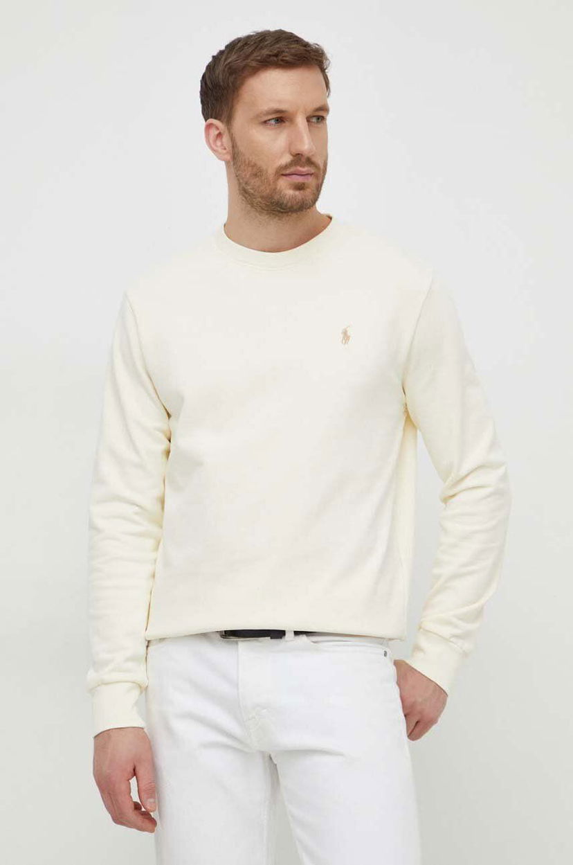 Pleteni pulover Polo by Ralph Lauren Polo Ralph Lauren Crewneck Sweatshirt Bež | 710916689