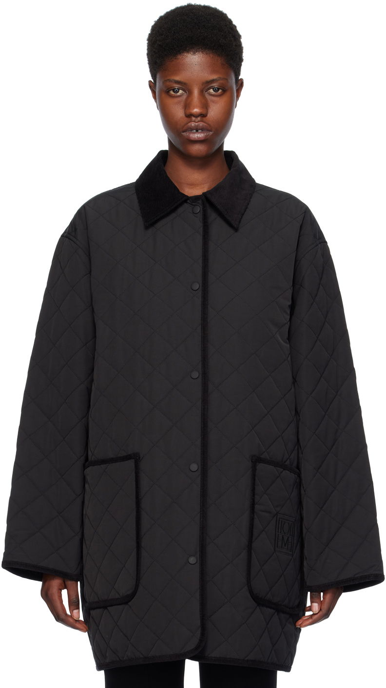 Puhovka TOTEME Quilted Jacket Črna | 241-WRO1022-FB0169