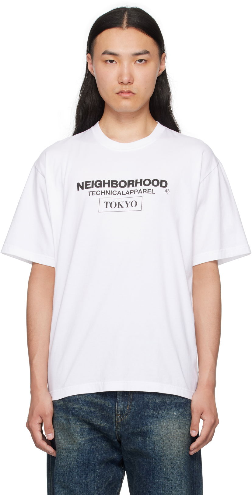 Majica Neighborhood Neighborhood N.H SS-16 Graphic T-Shirt Bela | 251PCNH-ST16