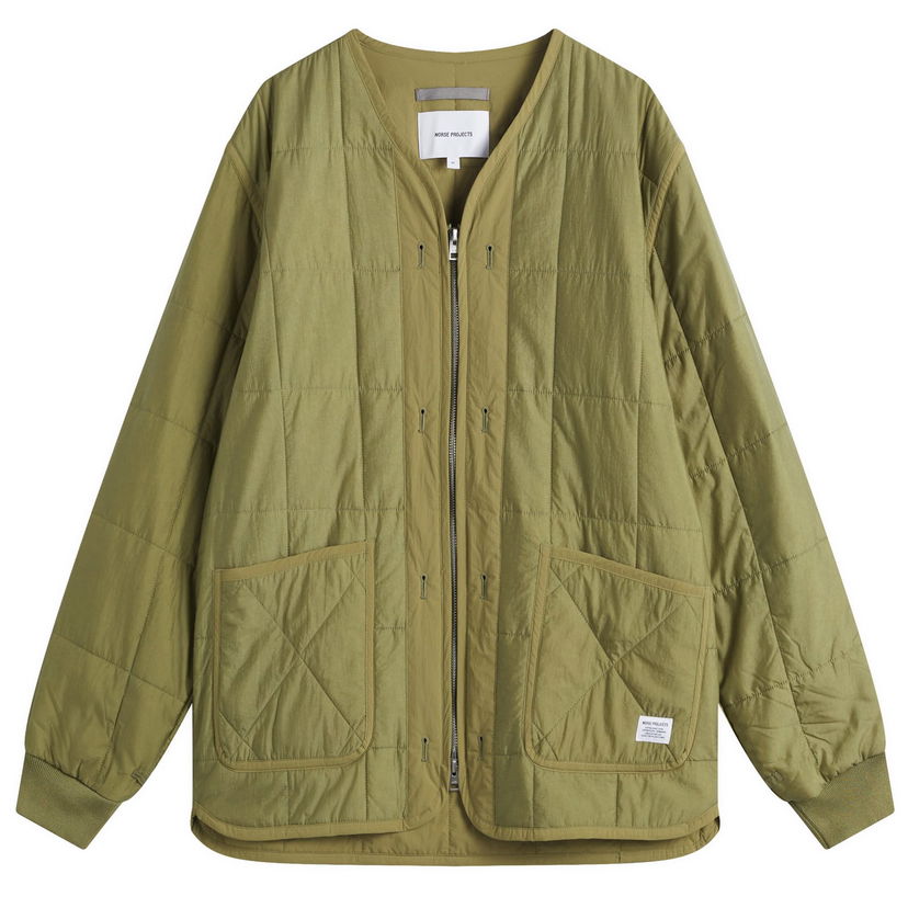 Puhovka NORSE PROJECTS Men's Military Liner Jacket, Size Large Zelena | N50-0272-8037