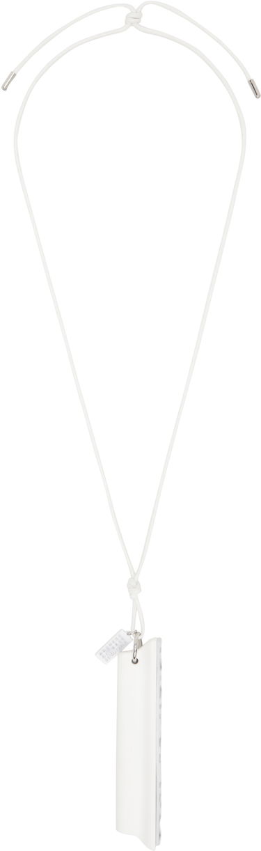 Ogrlica Maison Margiela MM6 Maison Margiela 'Invitation' Pendant Necklace Bela | SM7UU0074 P7352, 0
