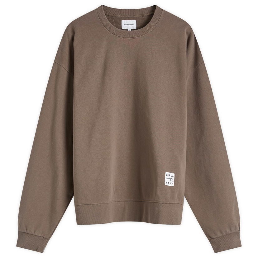 Pulover thisisneverthat TNT Faded Crew Sweat in Large Rjava | TN243TSWCW03-DKM