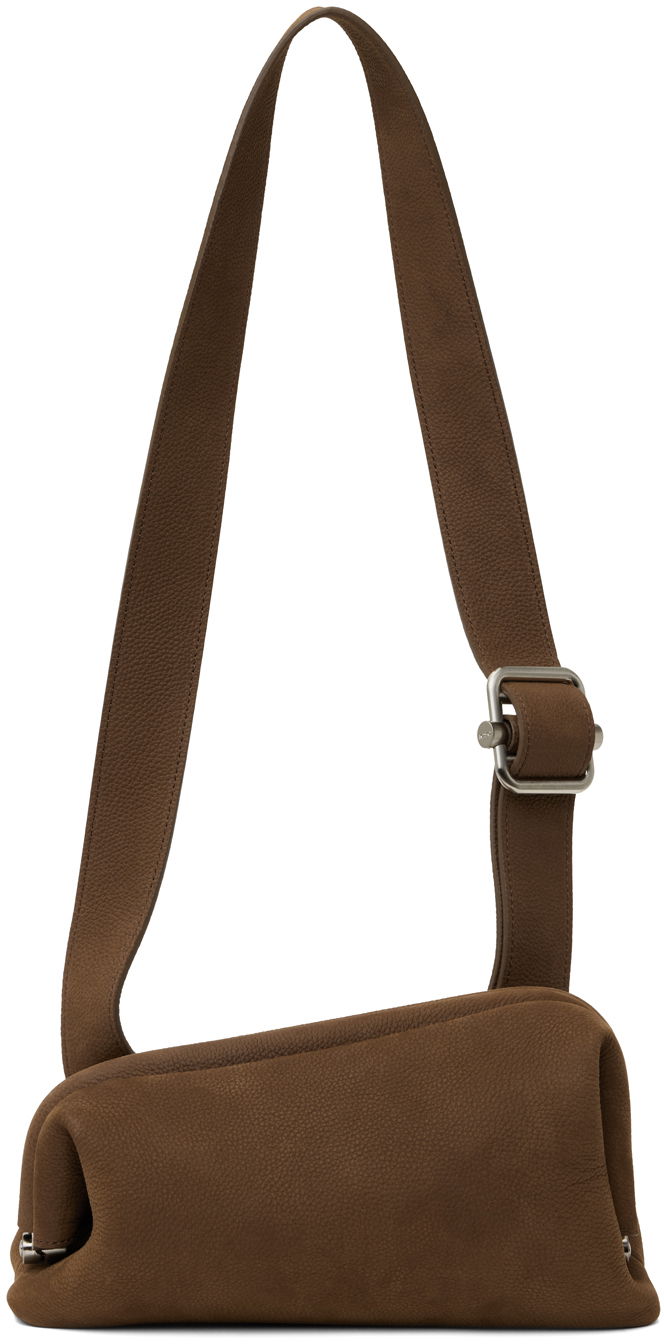 Torba za čez ramo OSOI Slide Leather Shoulder Bag Rjava | 24FWB010167048