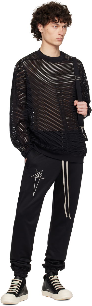 Trenirka Rick Owens Rick Owens Champion Edition Joggers Sweatpants Črna | CM01E1684 CHJS SHINY SWEAT JERSE, 3