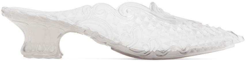 Superge in čevlji Y/PROJECT Transparent Melissa Edition Point Mules Bela | 530PU003, 0