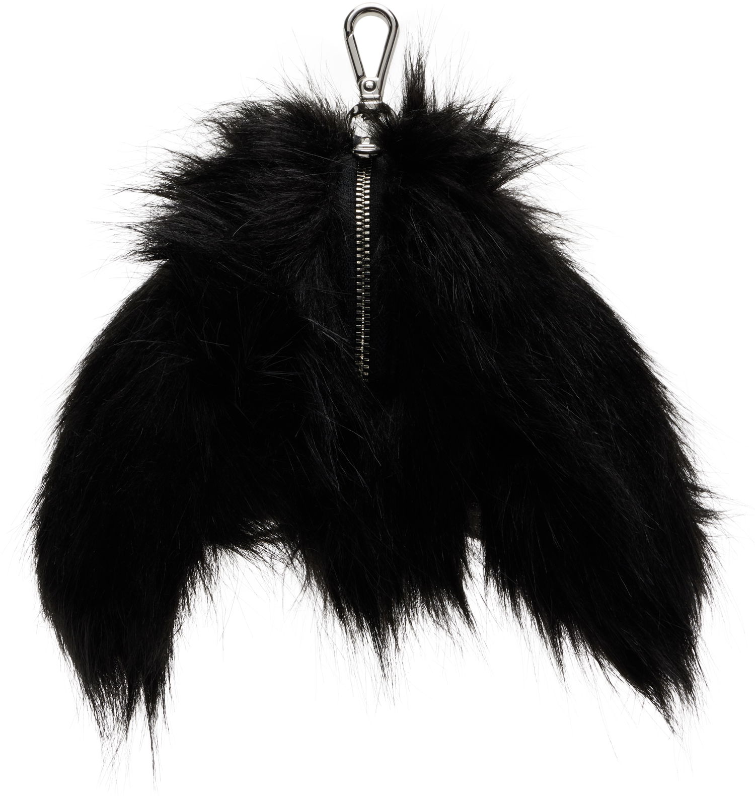 Obeski za ključe Simone Rocha Simone Rocha Faux Fur Hare Coin Purse Bag Charm Črna | COINPURSE1 0815, 1