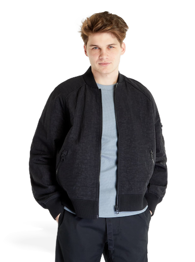 Bomber jakna CALVIN KLEIN Exposed Zip Oversized Woven Jacket Črna | J30J322938 BEH