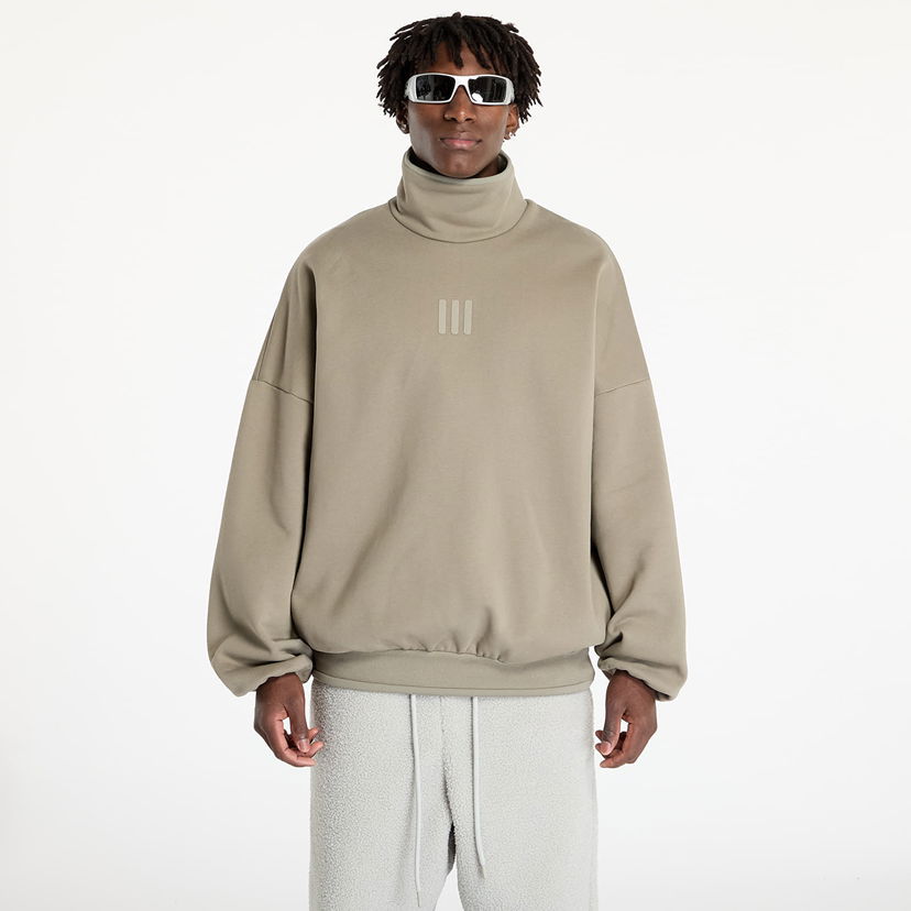 Pulover adidas Originals Sweatshirt adidas x Fear Of God Athletics Fleece Mock Sweatshirt Clay S Bež | IS8743
