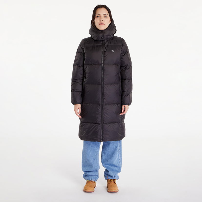 Puhovka CALVIN KLEIN Down Long Puffer Jacket Black Črna | J20J224109 BEH