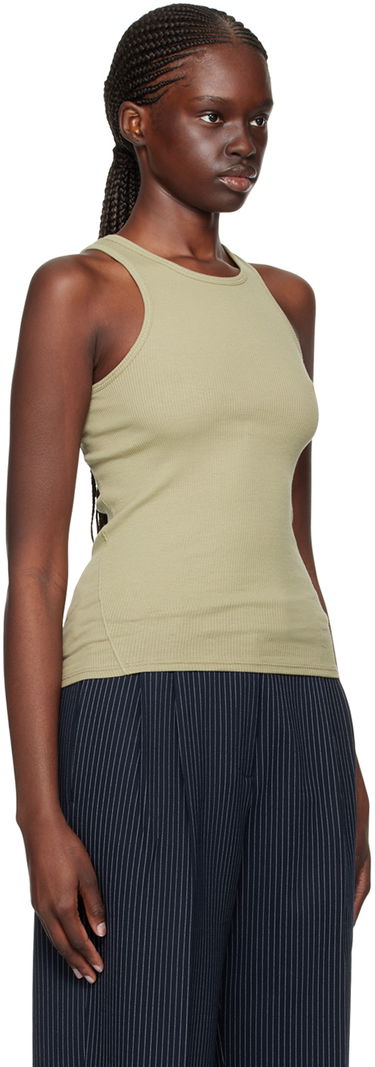 Majica brez rokavov rag & bone Essential Rib Tank Top Zelena | WCC22FT020ER20, 1