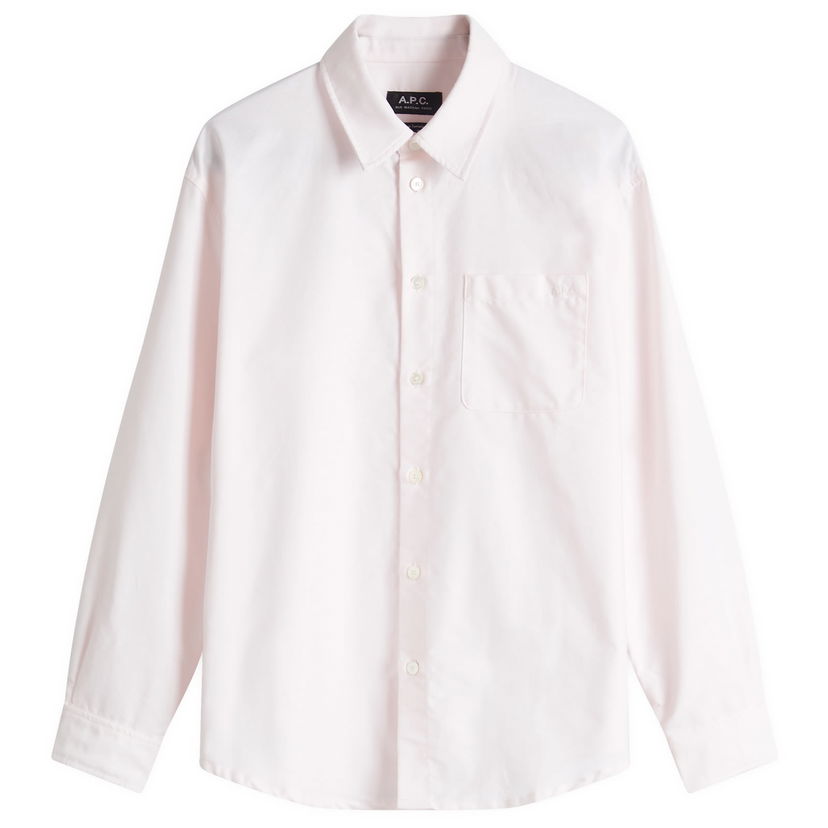 Srajce A.P.C. Women's Brodee Boyfriend Shirt, Size X-Small Roza | COECK-F12550