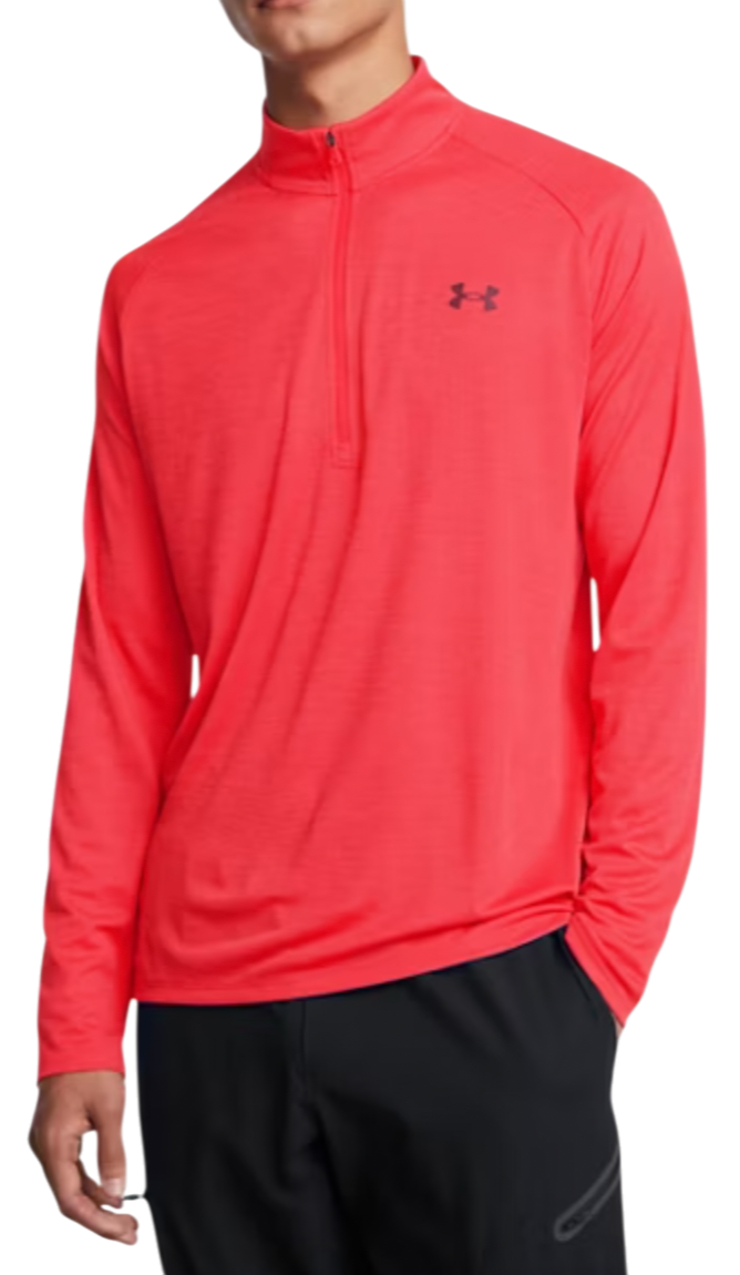 Pulover Under Armour Under Armour UA Tech Textured 1/2 Zip Top Rdeča | 1382797-713