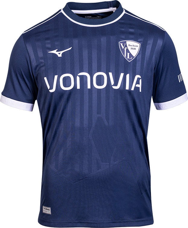 Dres Mizuno VfL Bochum Home Jersey 2025/26 by Mizuno Mornarica | p2gacx01-14, 0