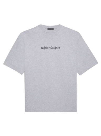 Majica Balenciaga Large Fit Symbols T-Shirt Siva | 620969TIV501167