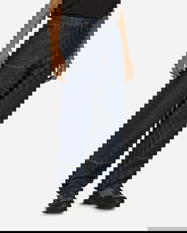 Hlače Carhartt WIP Double Knee Pants Blue Črna | I032699 0102, 1