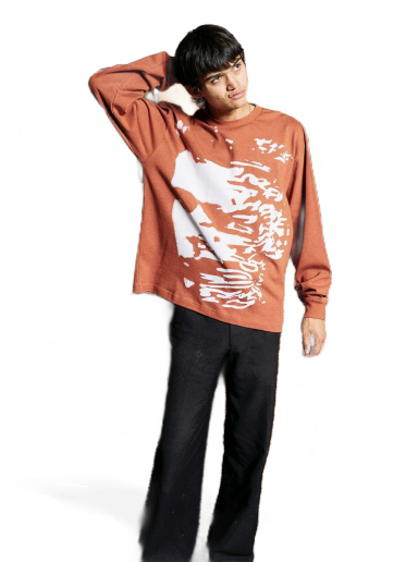 Majica Pleasures Hated Tee Oranžna | P22W001-BRICK