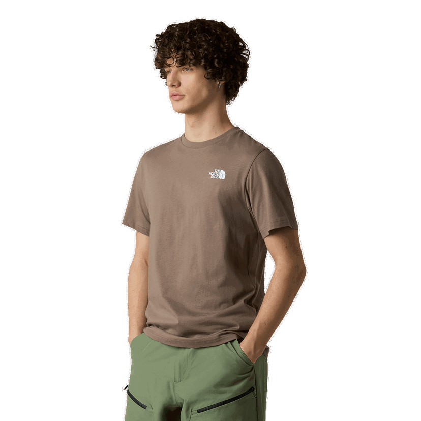 Majica The North Face The North Face Box NSE Short Sleeve T-Shirt Rjava | NF0A87NPE1Q1