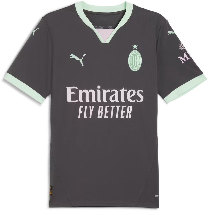 Dres Puma AC Milan Replica Jersey 2024/25 Siva | 775031-03